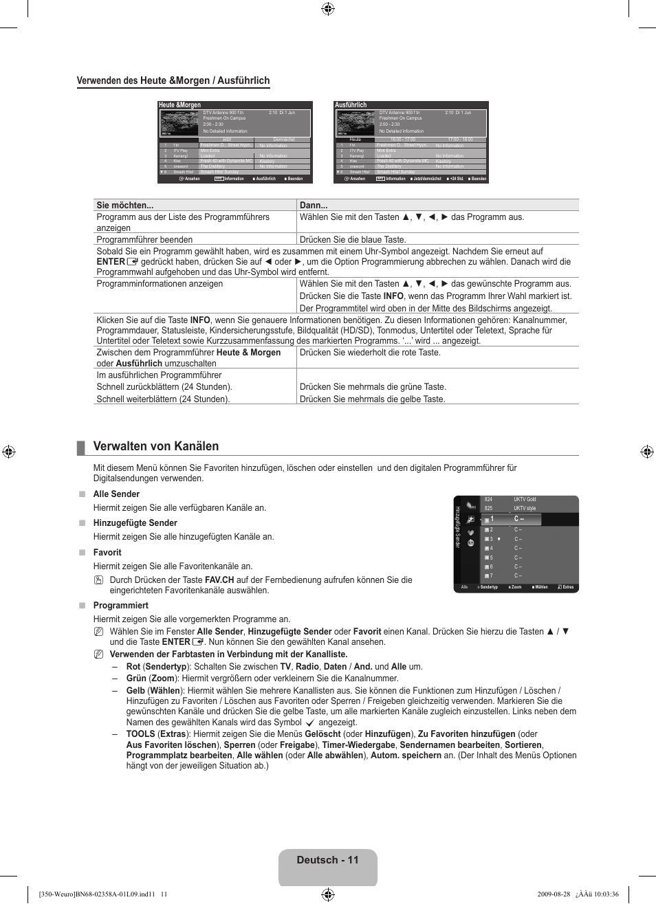 Verwalten von kanälen | Samsung LE26B350F1W User Manual | Page 77 / 296
