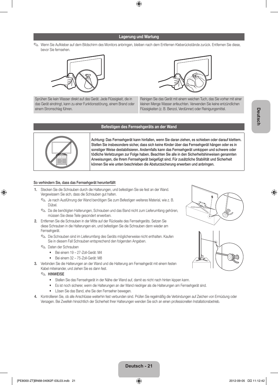 Samsung PS64E8000GQ User Manual | Page 68 / 71