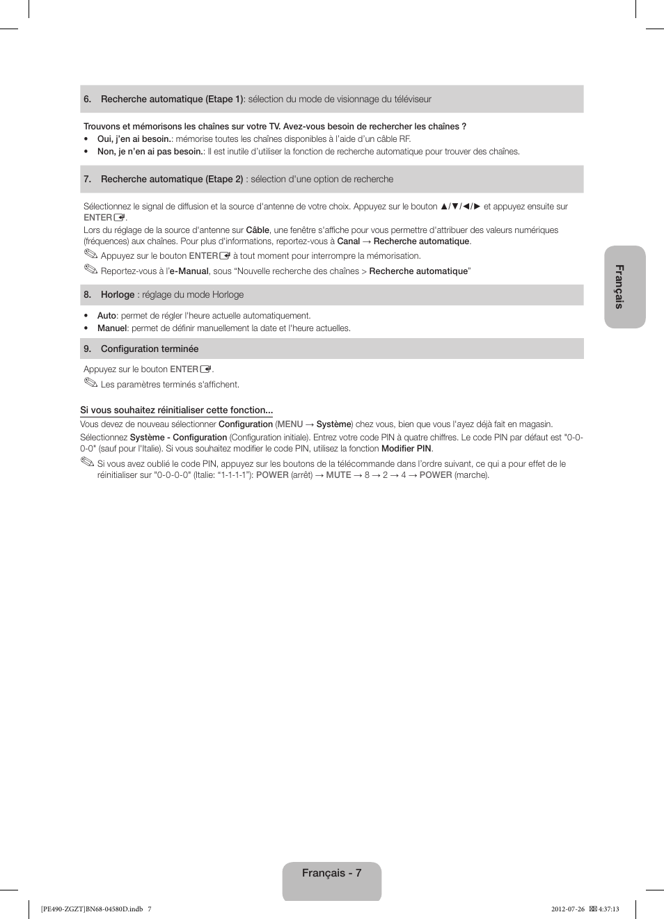 Samsung PS43E490B1W User Manual | Page 35 / 59