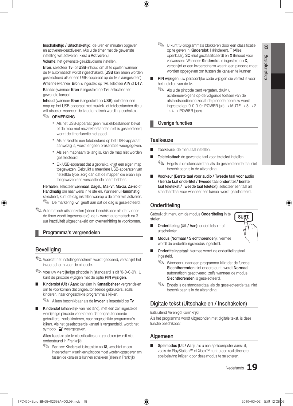 Samsung PS50C430A1W User Manual | Page 139 / 361