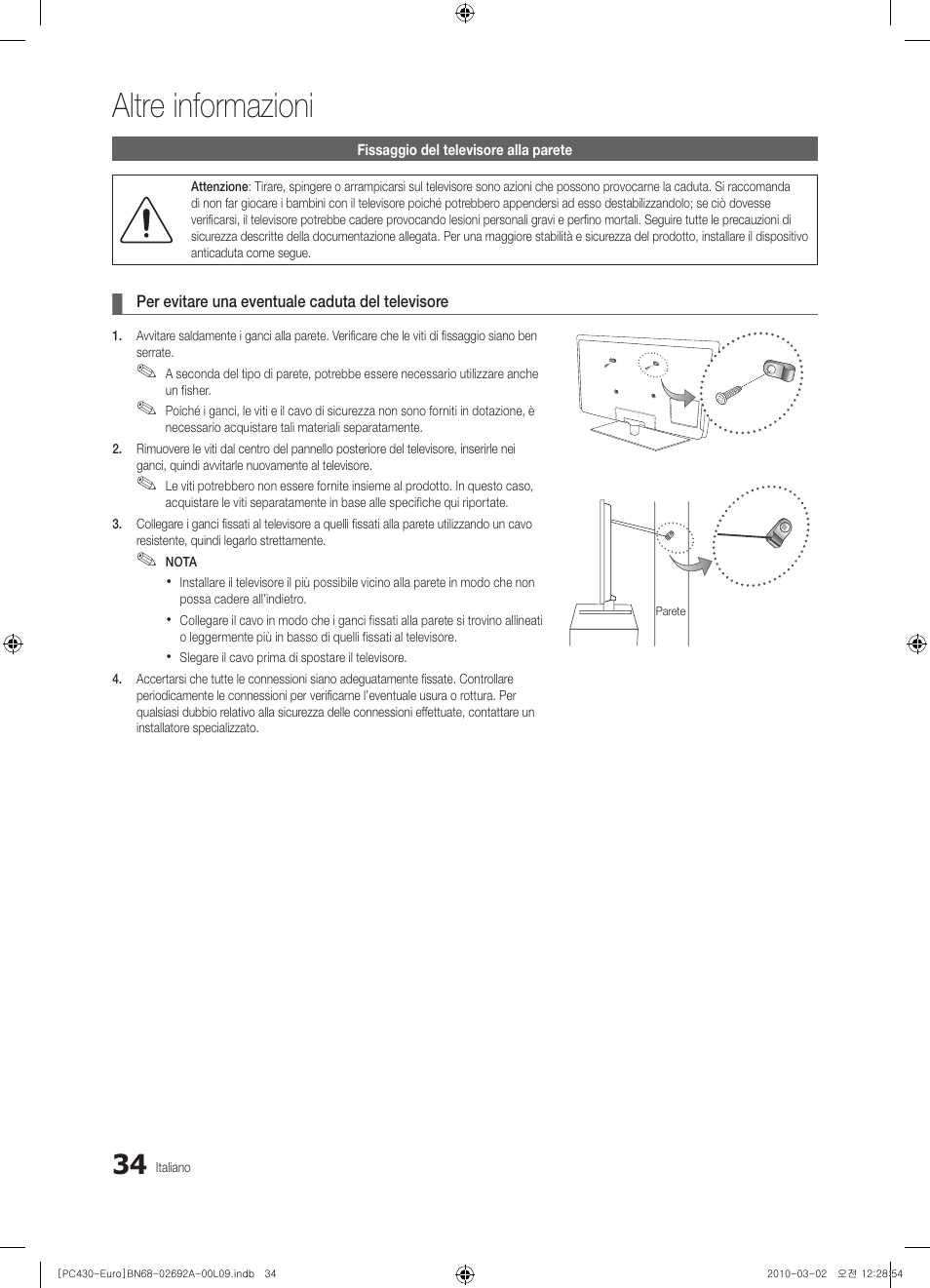 Altre informazioni | Samsung PS50C430A1W User Manual | Page 194 / 361