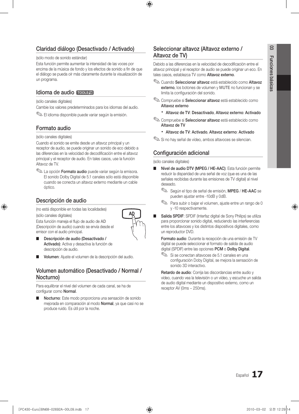 Samsung PS50C430A1W User Manual | Page 217 / 361