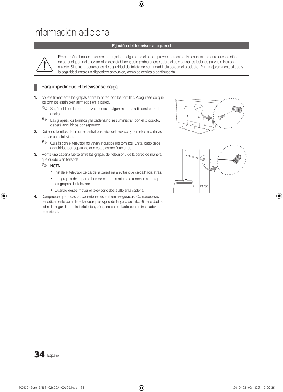 Información adicional | Samsung PS50C430A1W User Manual | Page 234 / 361