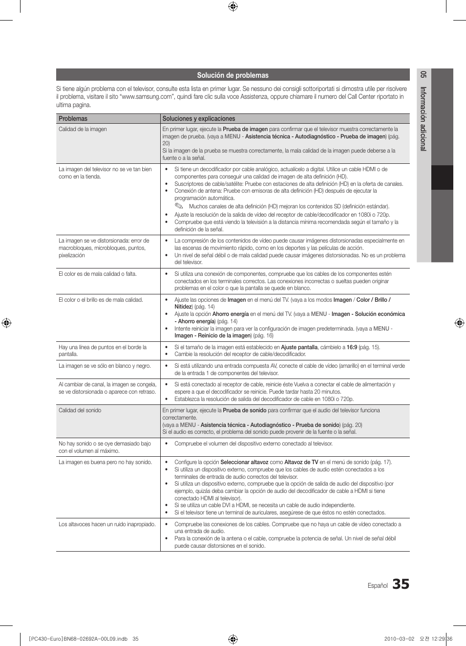 Samsung PS50C430A1W User Manual | Page 235 / 361