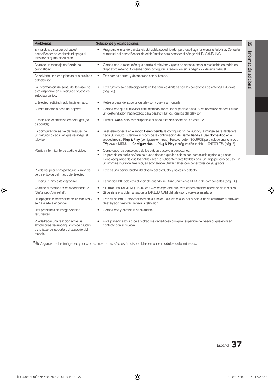 Samsung PS50C430A1W User Manual | Page 237 / 361