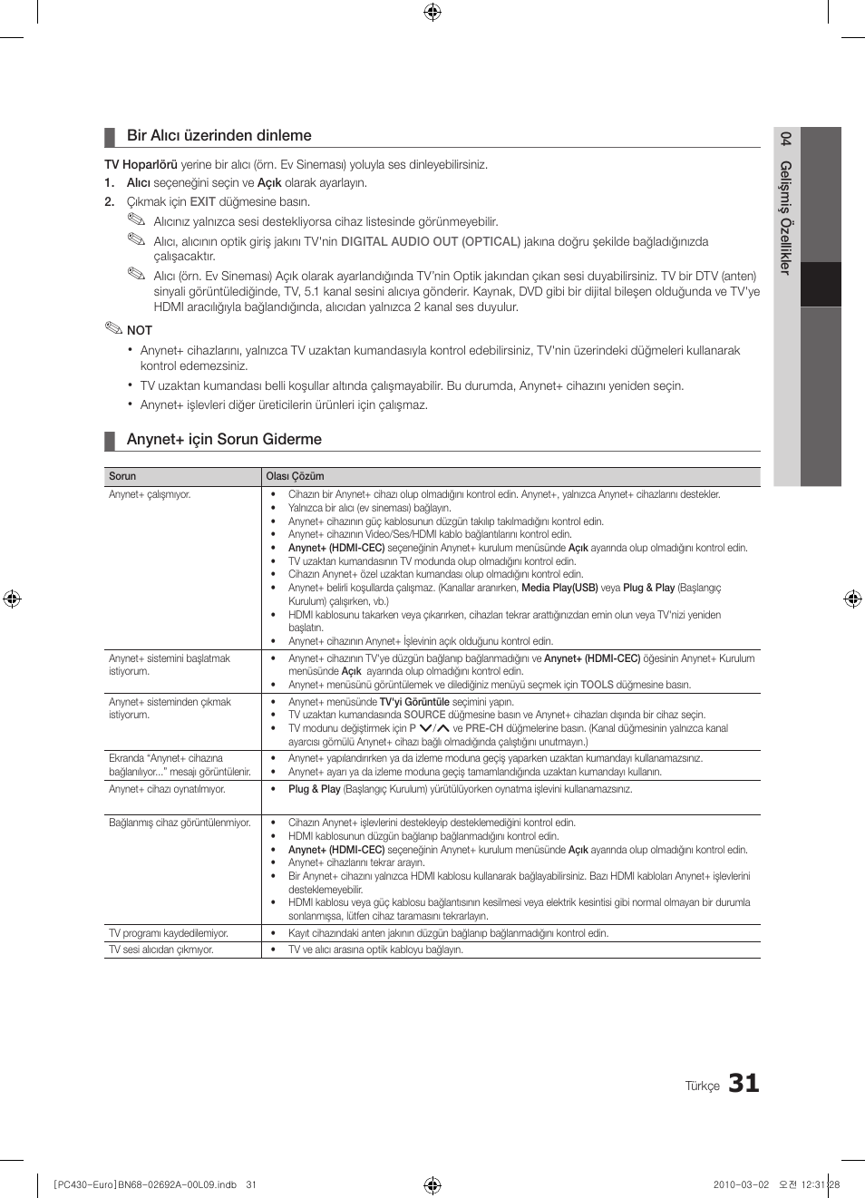 Samsung PS50C430A1W User Manual | Page 351 / 361