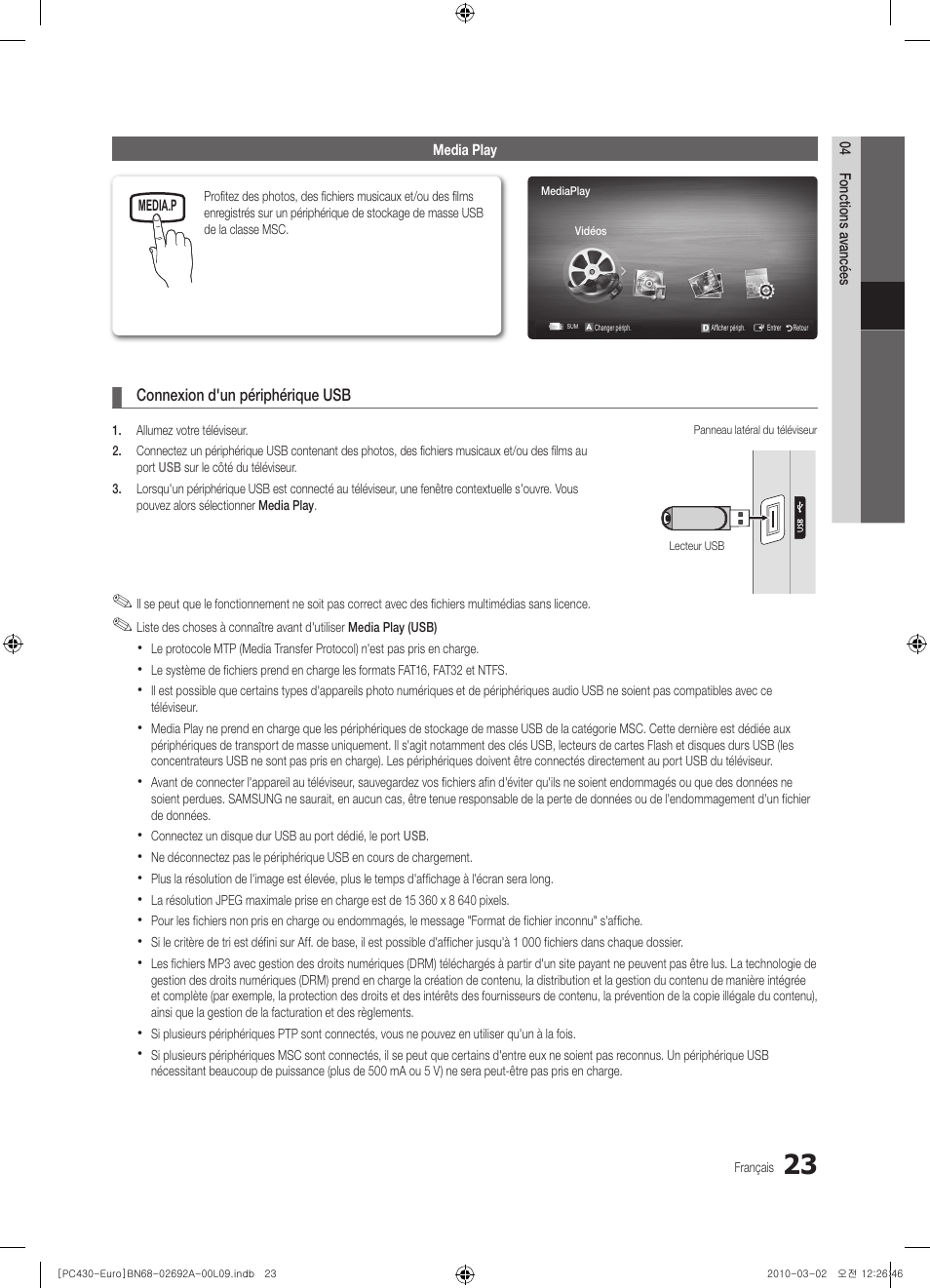 Samsung PS50C430A1W User Manual | Page 63 / 361