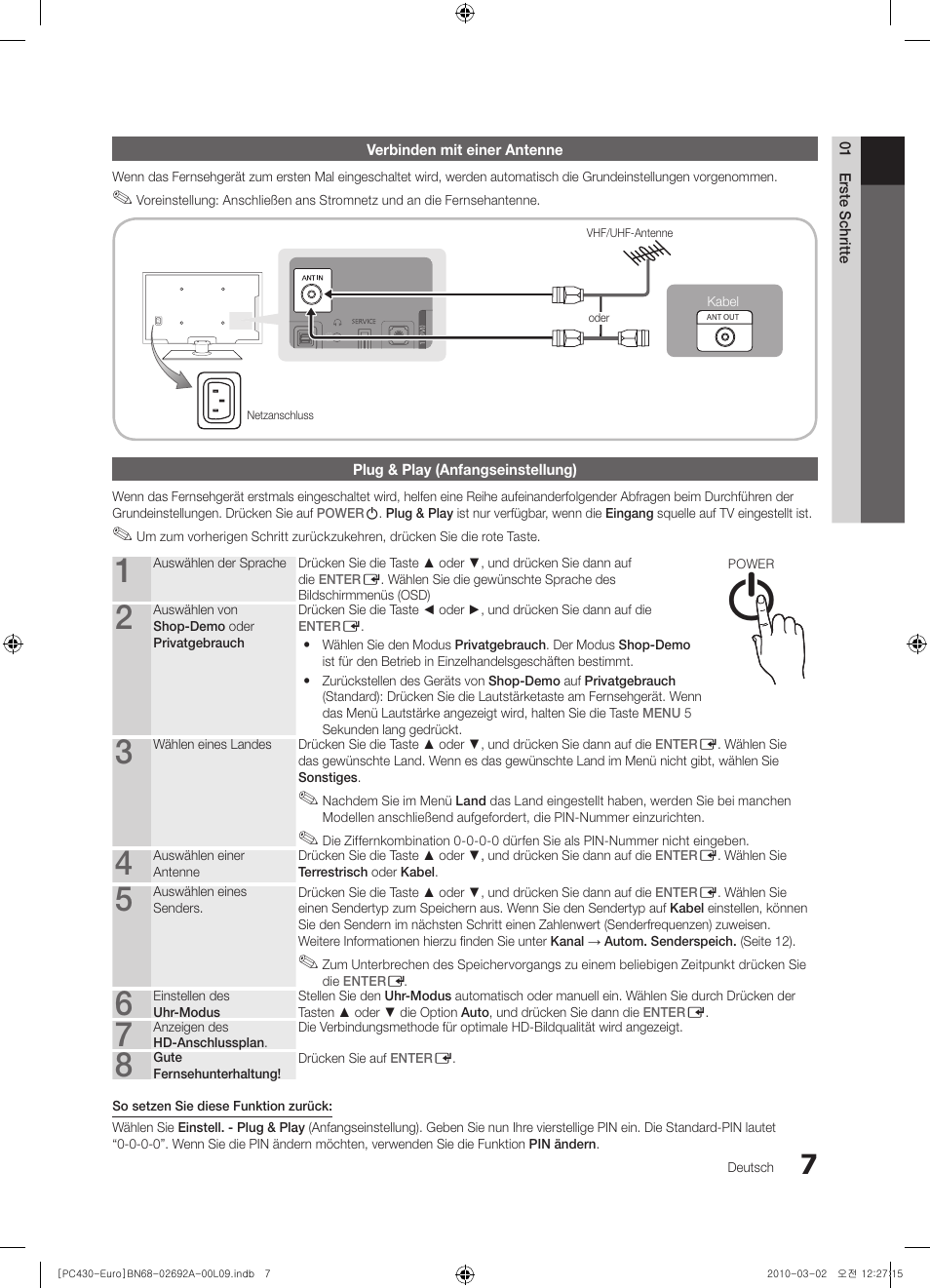 Samsung PS50C430A1W User Manual | Page 87 / 361