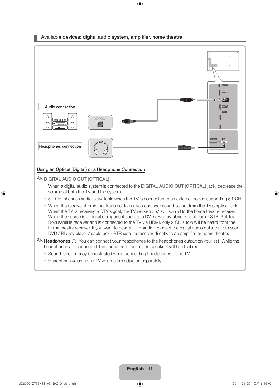 Samsung UE46D6000TP User Manual | Page 11 / 86