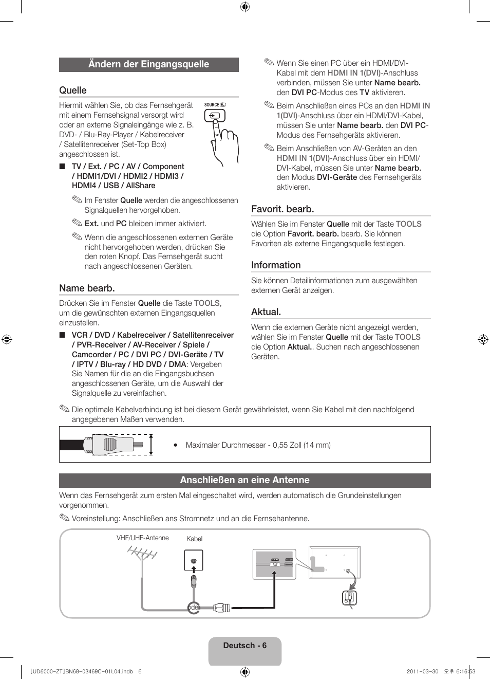 Samsung UE46D6000TP User Manual | Page 50 / 86