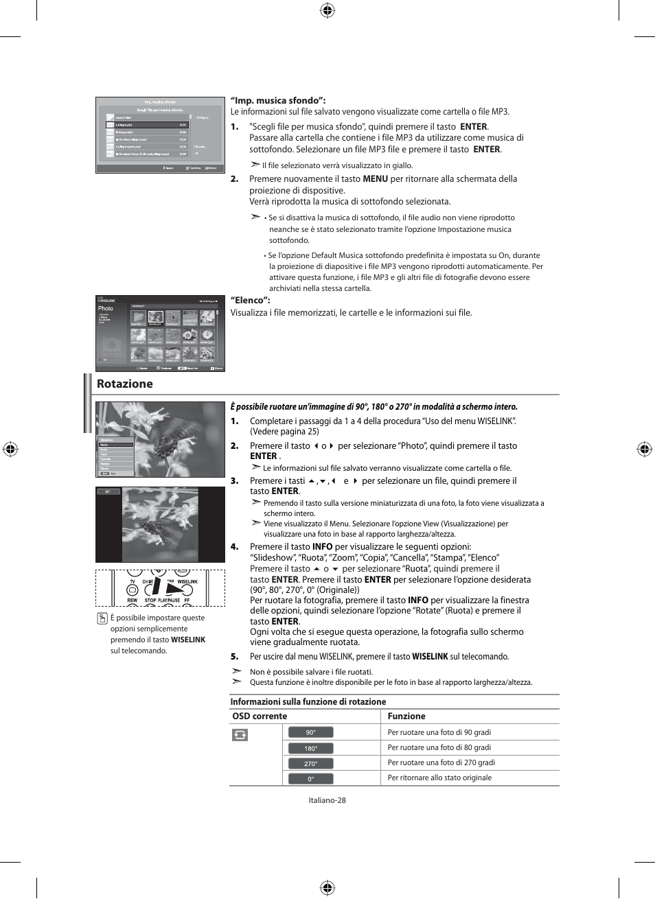 Rotazione | Samsung LE46N71B User Manual | Page 294 / 313