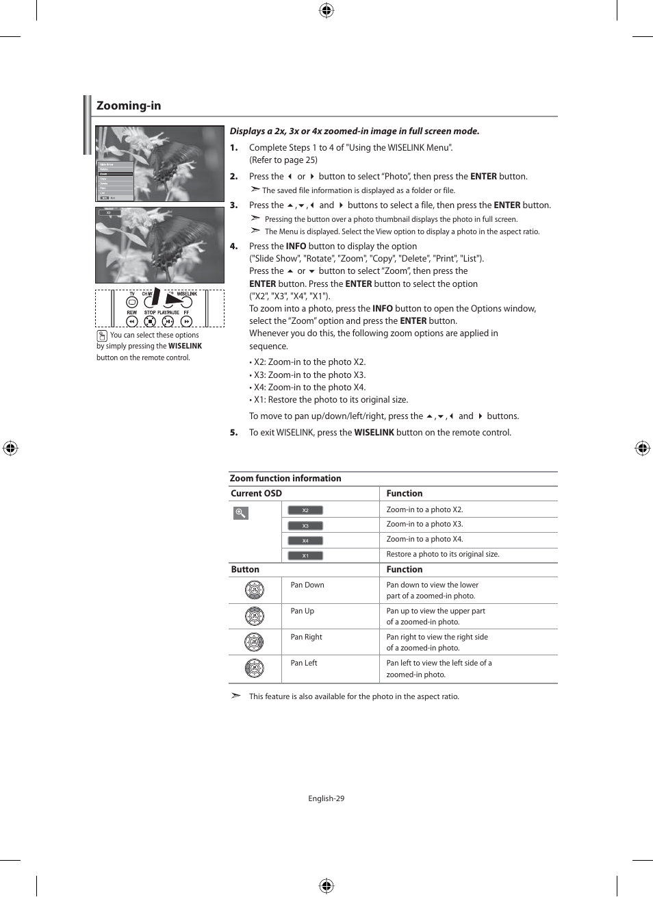 Zooming-in | Samsung LE46N71B User Manual | Page 31 / 313