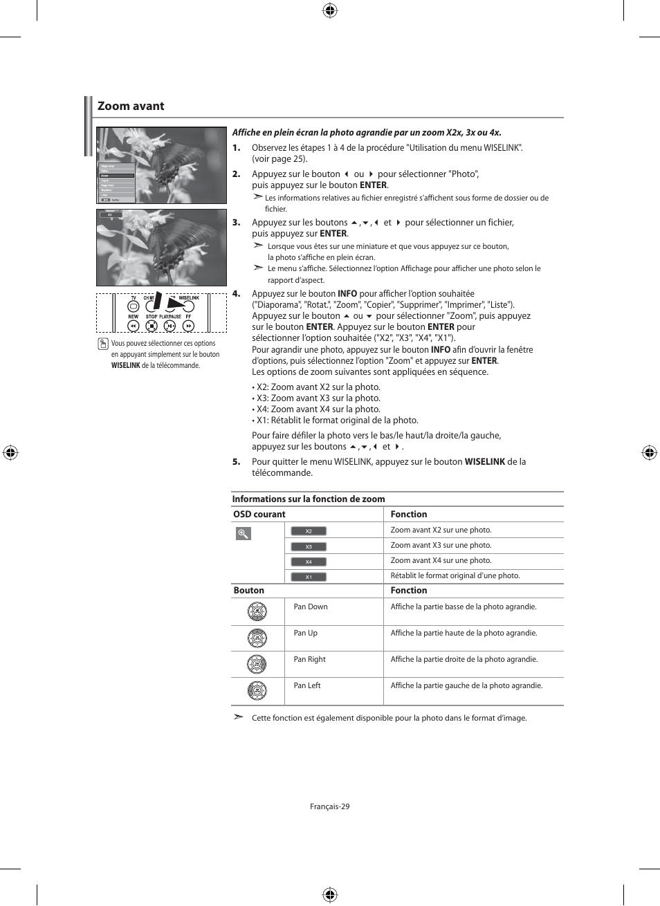Zoom avant | Samsung LE46N71B User Manual | Page 75 / 313