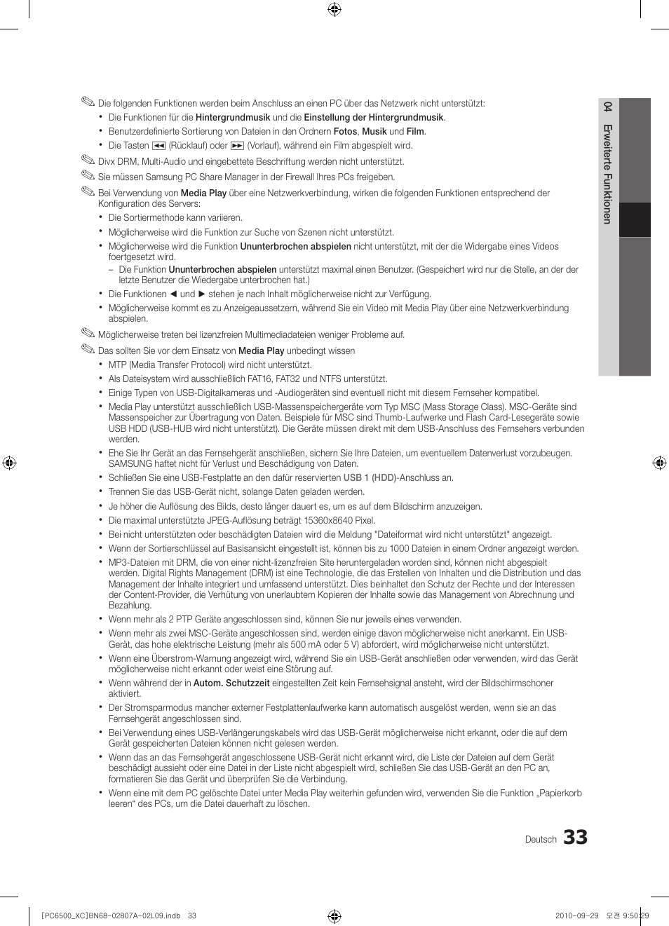 Samsung PS50C6500TW User Manual | Page 143 / 499