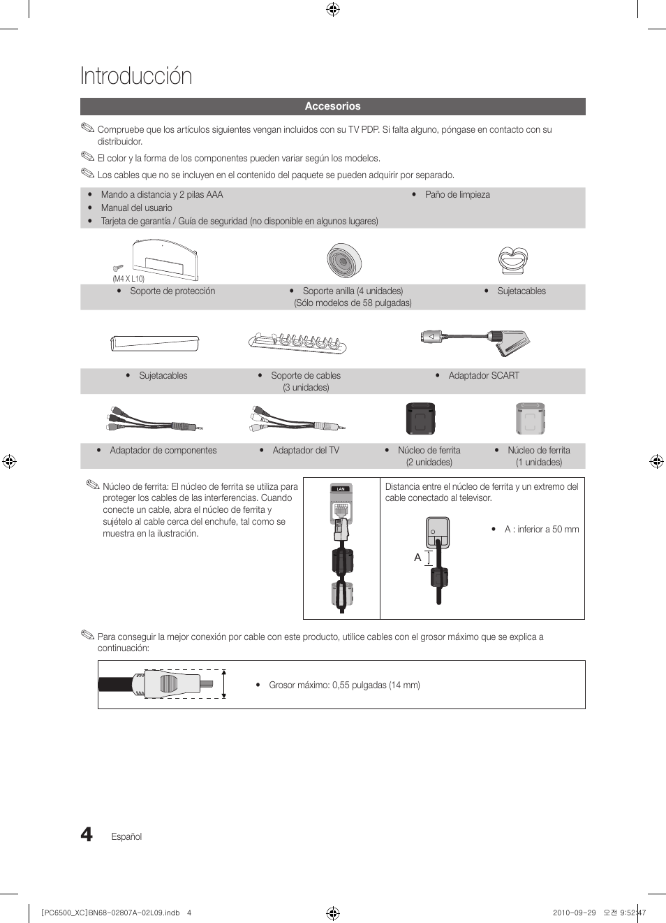 Introducción | Samsung PS50C6500TW User Manual | Page 280 / 499
