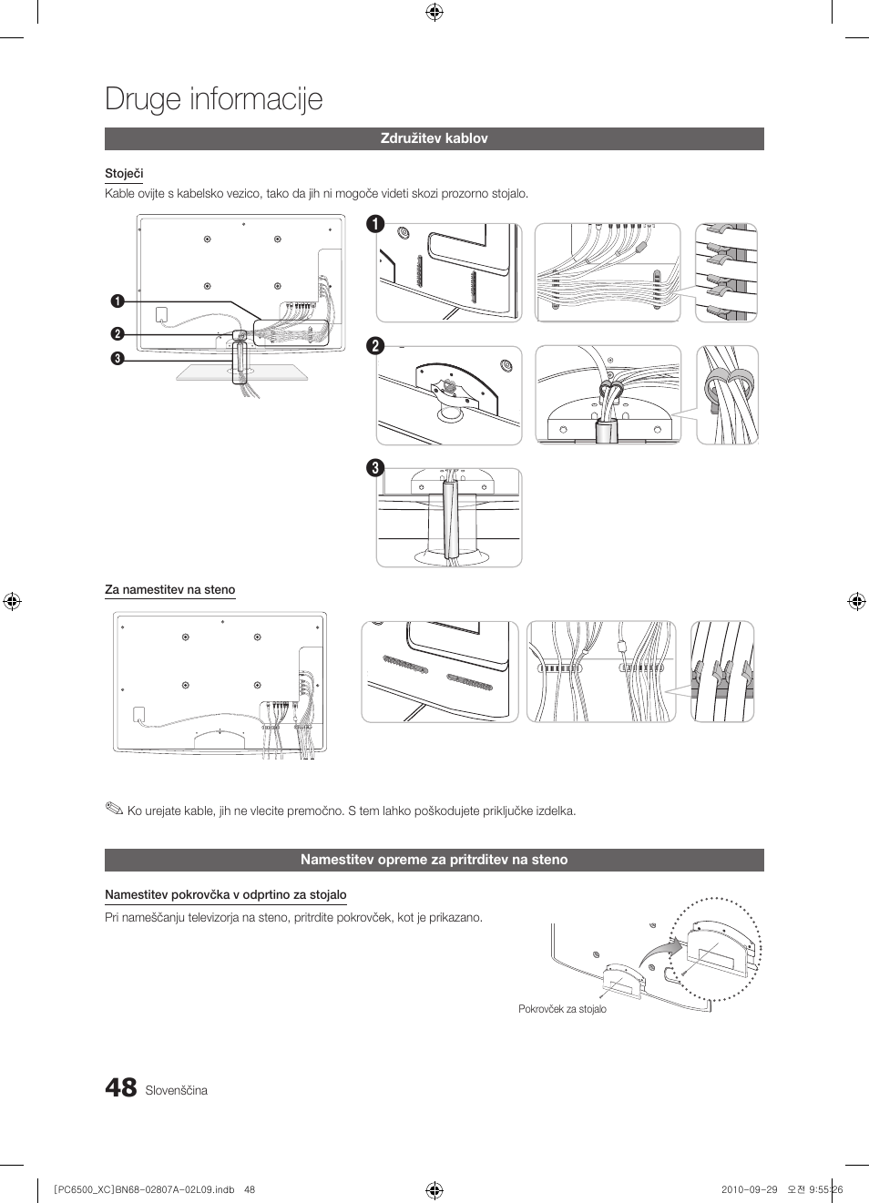 Druge informacije | Samsung PS50C6500TW User Manual | Page 434 / 499