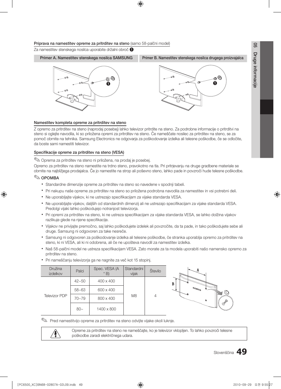 Samsung PS50C6500TW User Manual | Page 435 / 499