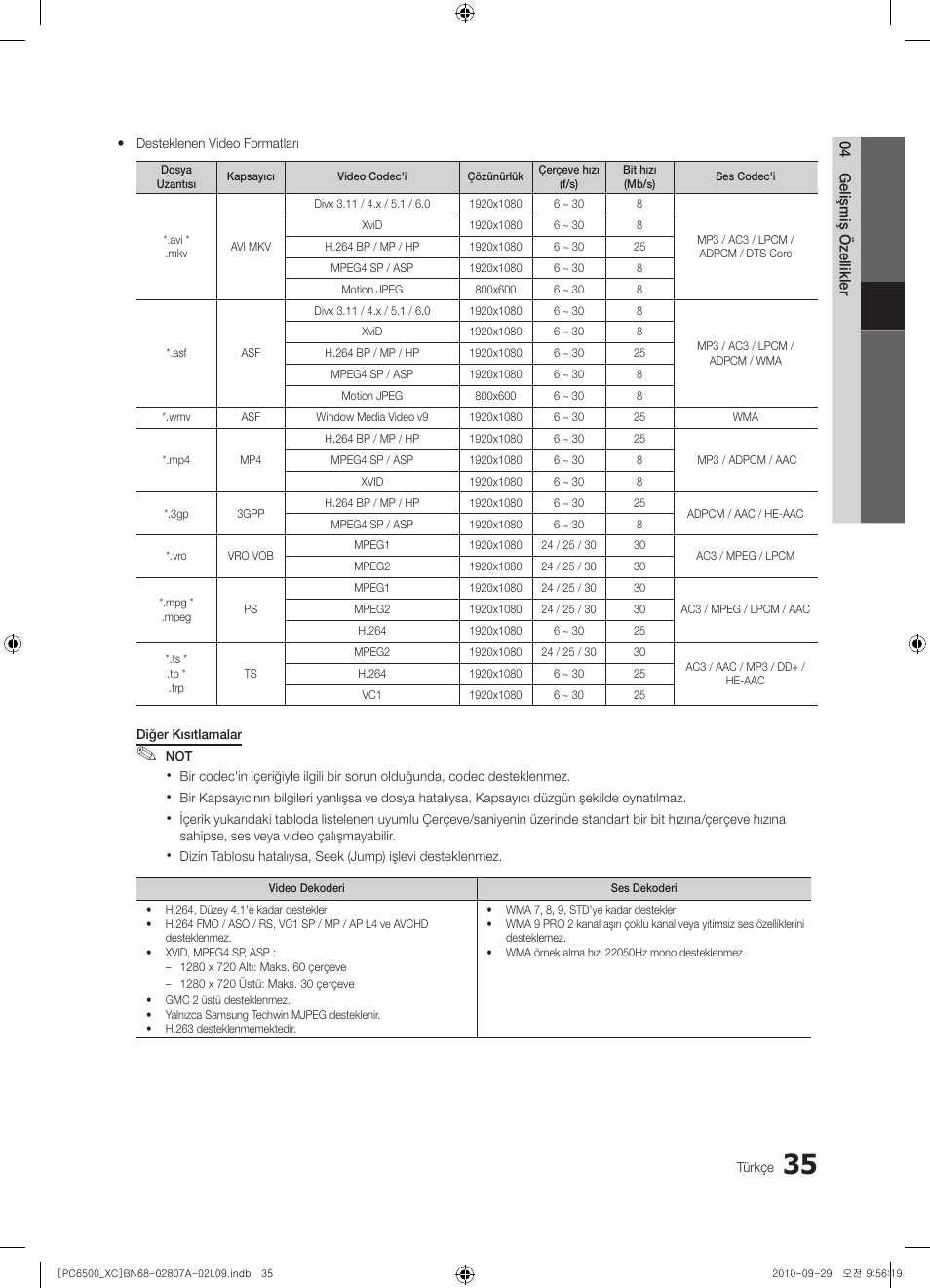 Samsung PS50C6500TW User Manual | Page 476 / 499