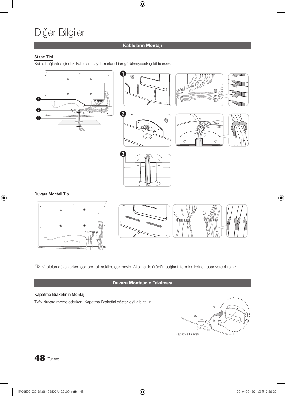 Diğer bilgiler | Samsung PS50C6500TW User Manual | Page 489 / 499