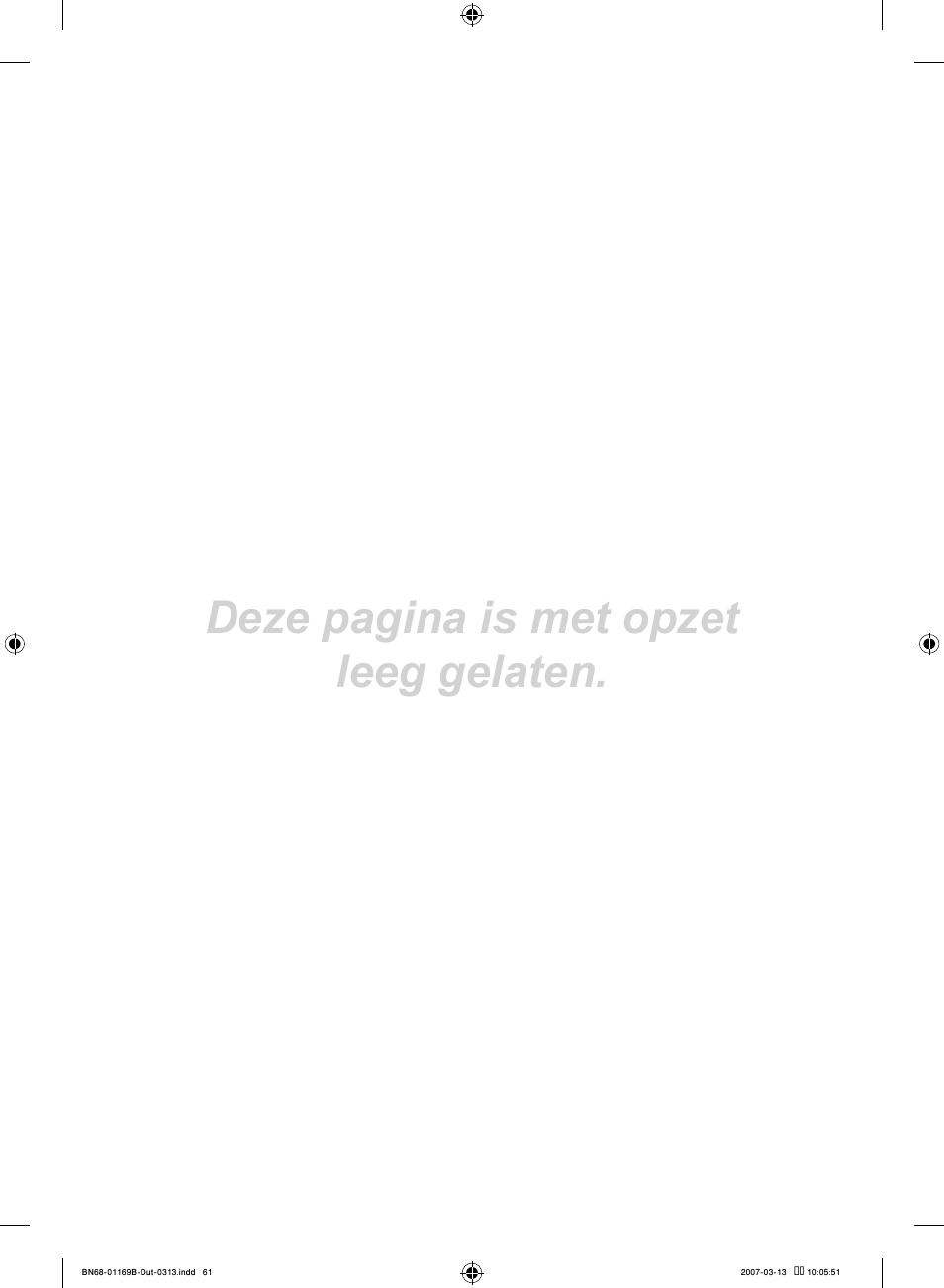 Deze pagina is met opzet leeg gelaten | Samsung LE40R87BD User Manual | Page 249 / 498