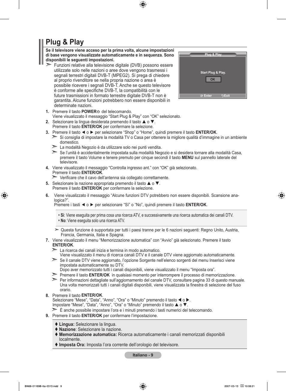 Plug & play | Samsung LE40R87BD User Manual | Page 259 / 498