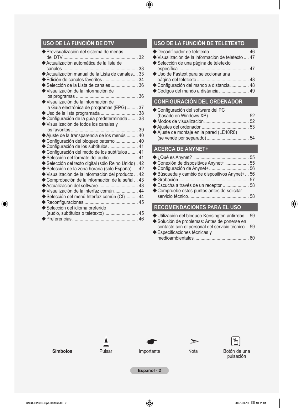 Samsung LE40R87BD User Manual | Page 314 / 498
