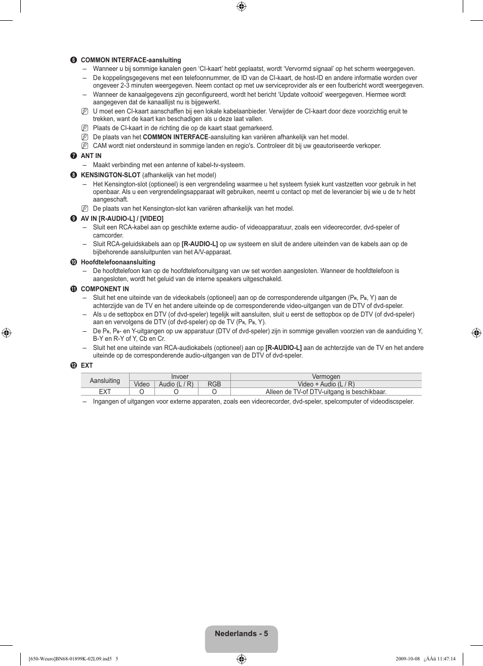 Samsung LE19B650T6W User Manual | Page 103 / 296