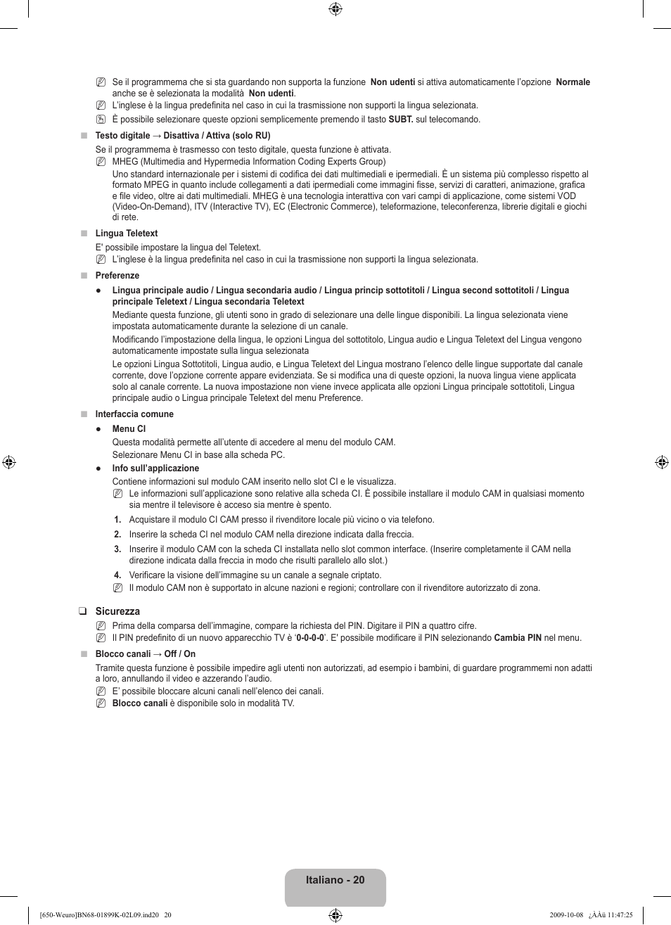 Samsung LE19B650T6W User Manual | Page 150 / 296