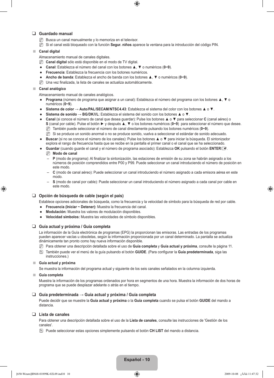 Samsung LE19B650T6W User Manual | Page 172 / 296