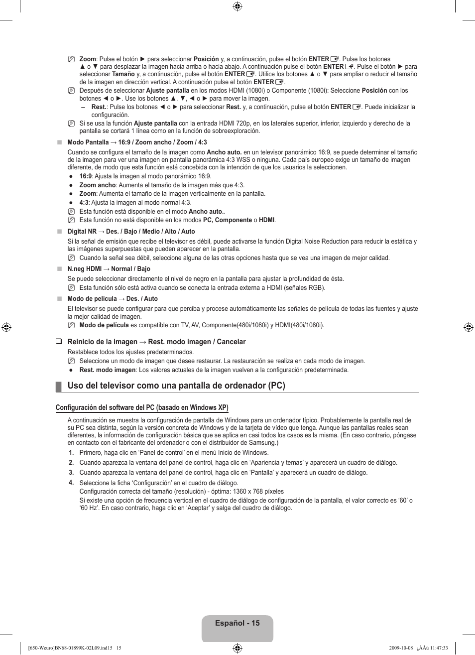 Samsung LE19B650T6W User Manual | Page 177 / 296