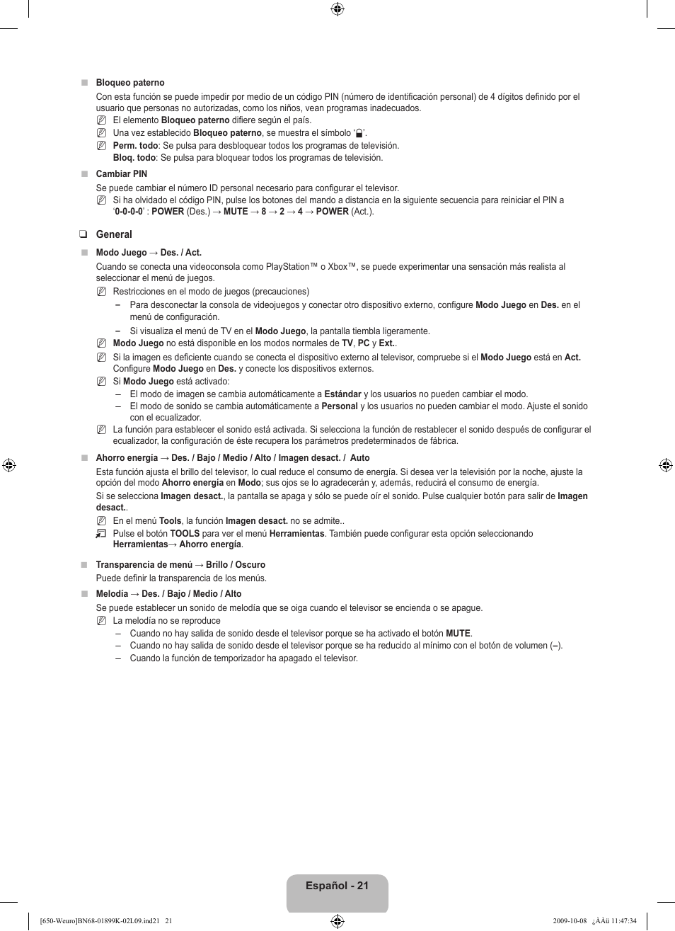 Samsung LE19B650T6W User Manual | Page 183 / 296