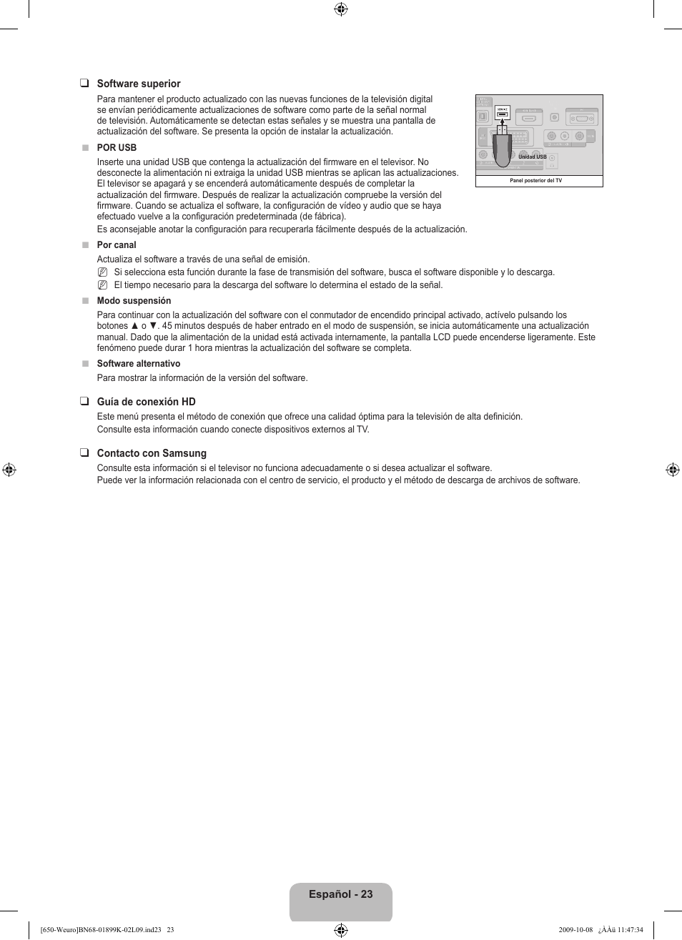 Samsung LE19B650T6W User Manual | Page 185 / 296