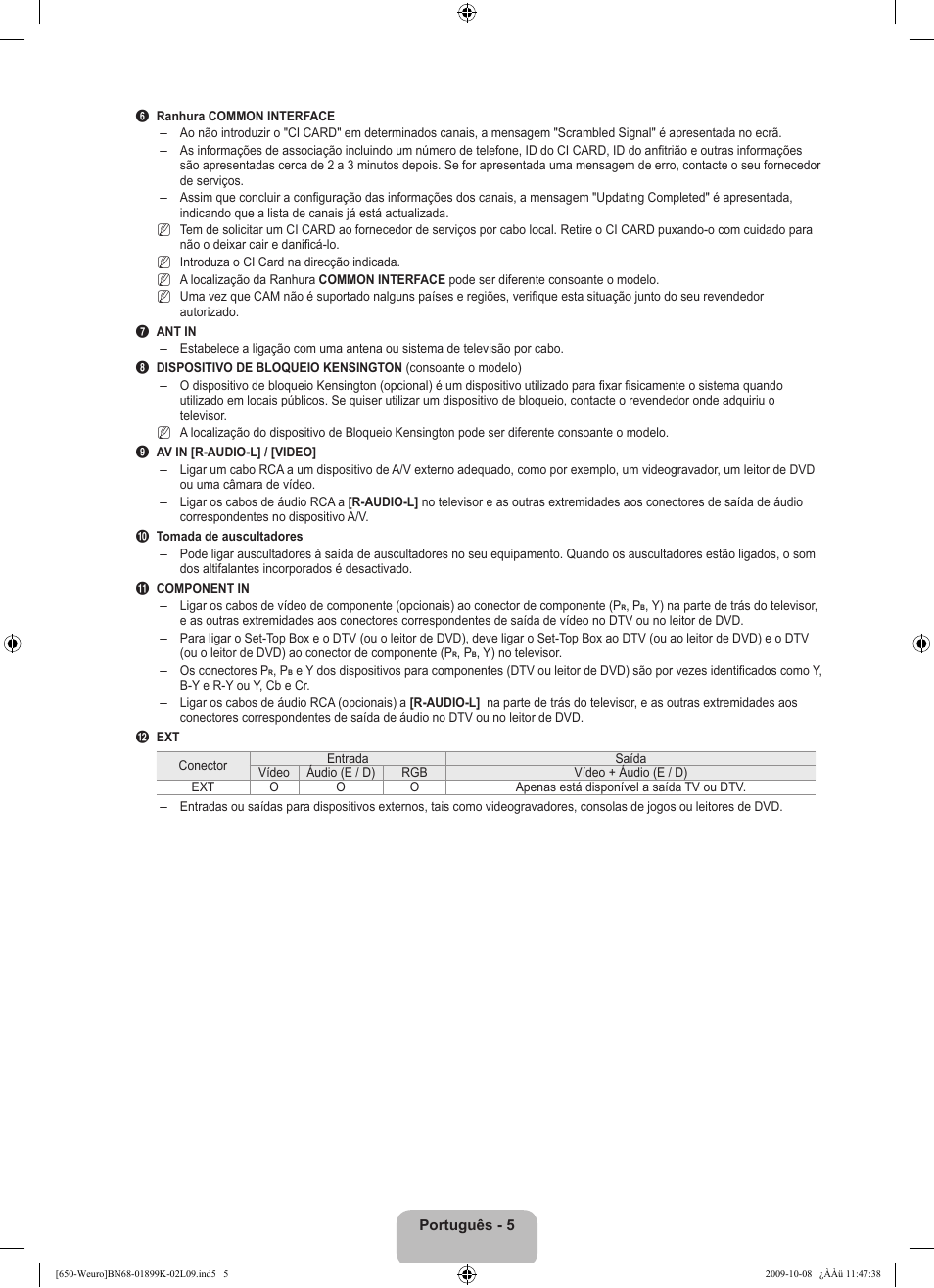 Samsung LE19B650T6W User Manual | Page 199 / 296