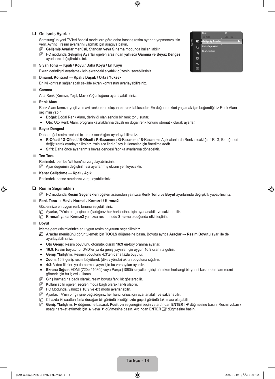 Samsung LE19B650T6W User Manual | Page 272 / 296