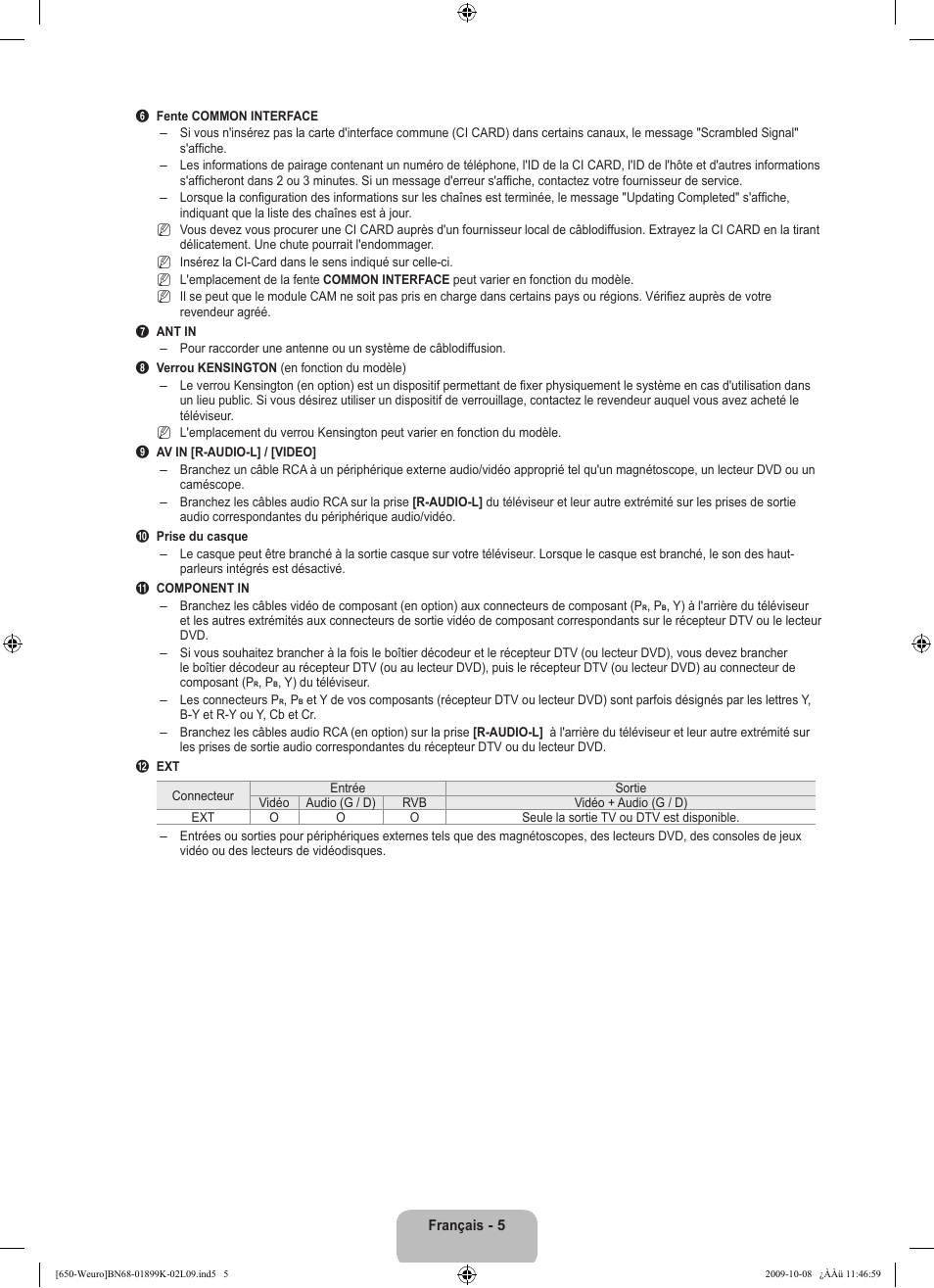 Samsung LE19B650T6W User Manual | Page 39 / 296