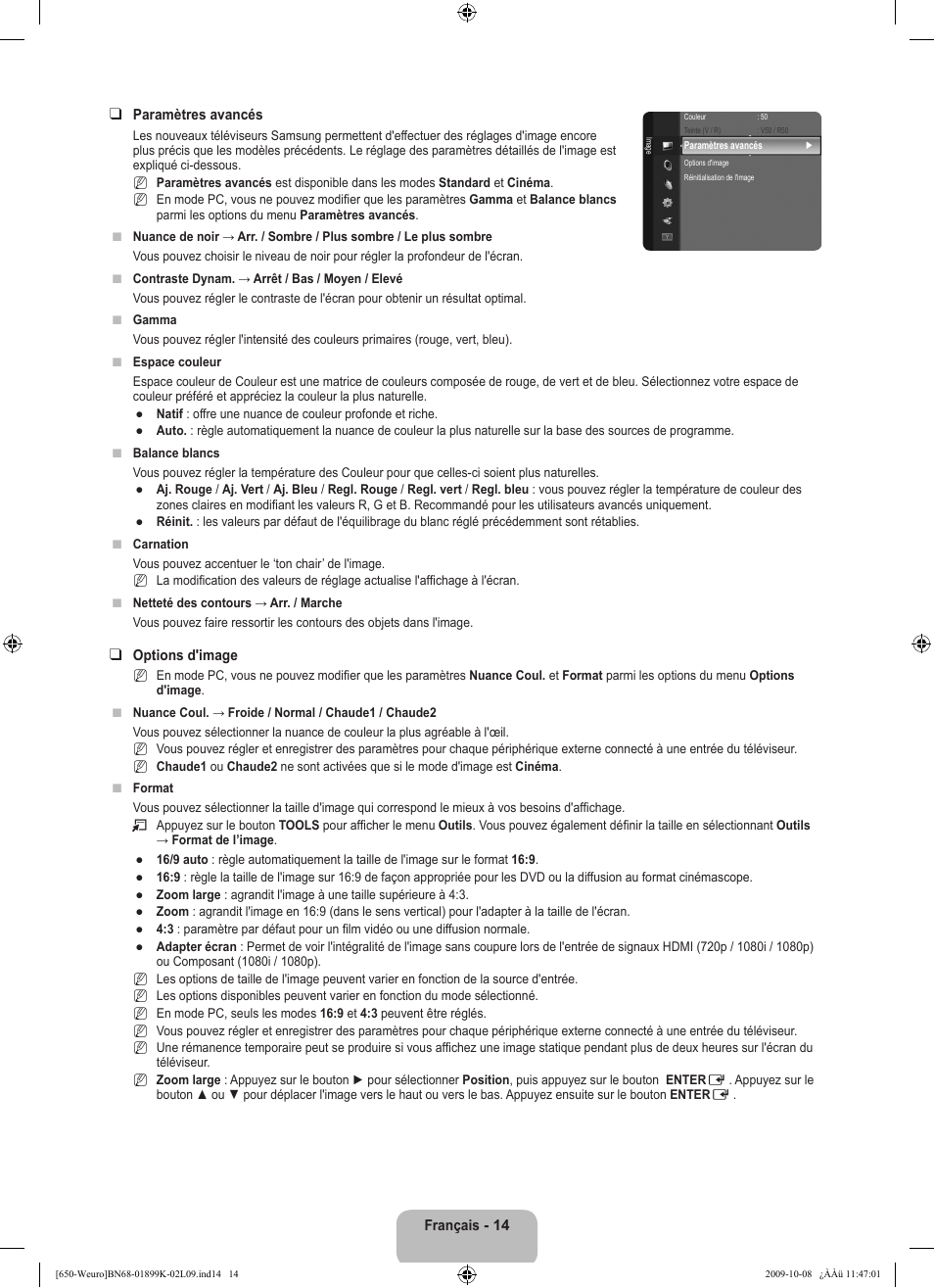 Samsung LE19B650T6W User Manual | Page 48 / 296