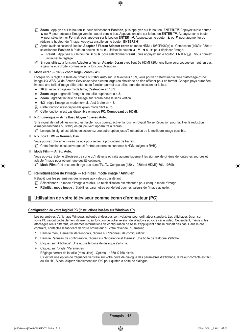 Samsung LE19B650T6W User Manual | Page 49 / 296