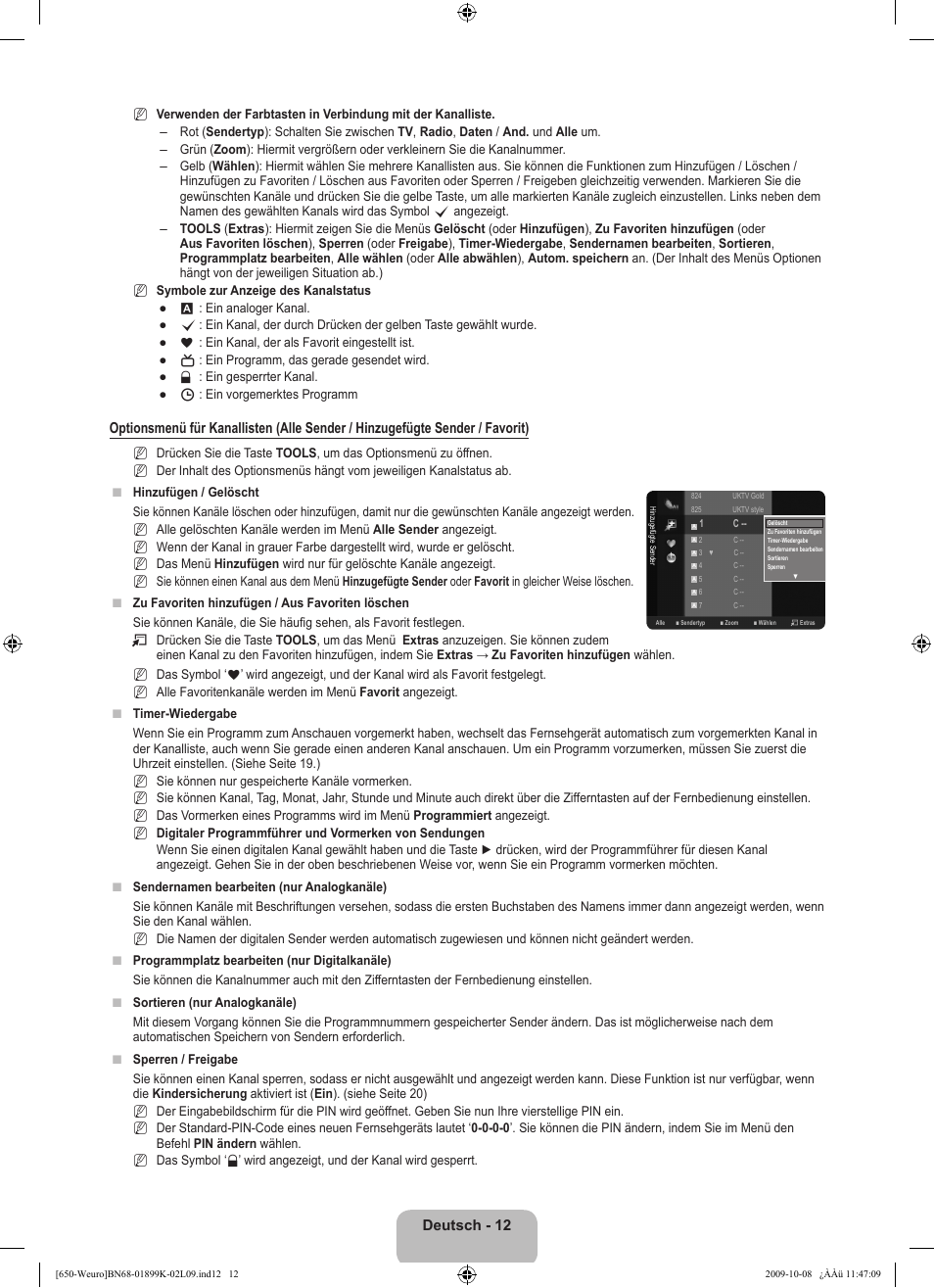 Deutsch - 2 | Samsung LE19B650T6W User Manual | Page 78 / 296