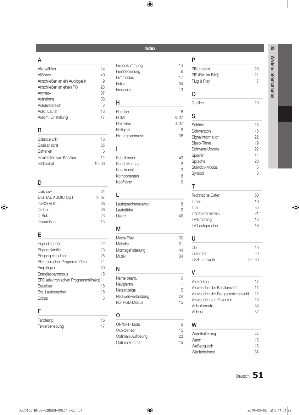 Samsung UE40C5100QW User Manual | Page 101 / 203