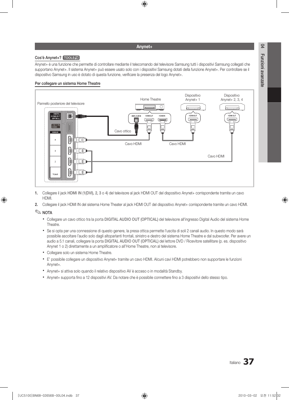 Samsung UE40C5100QW User Manual | Page 187 / 203