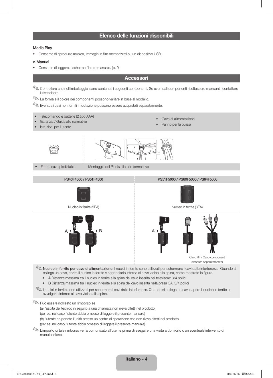 Samsung PS64F5000AK User Manual | Page 58 / 75
