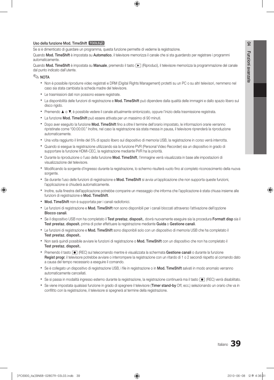 Samsung PS50C6900YP User Manual | Page 101 / 190