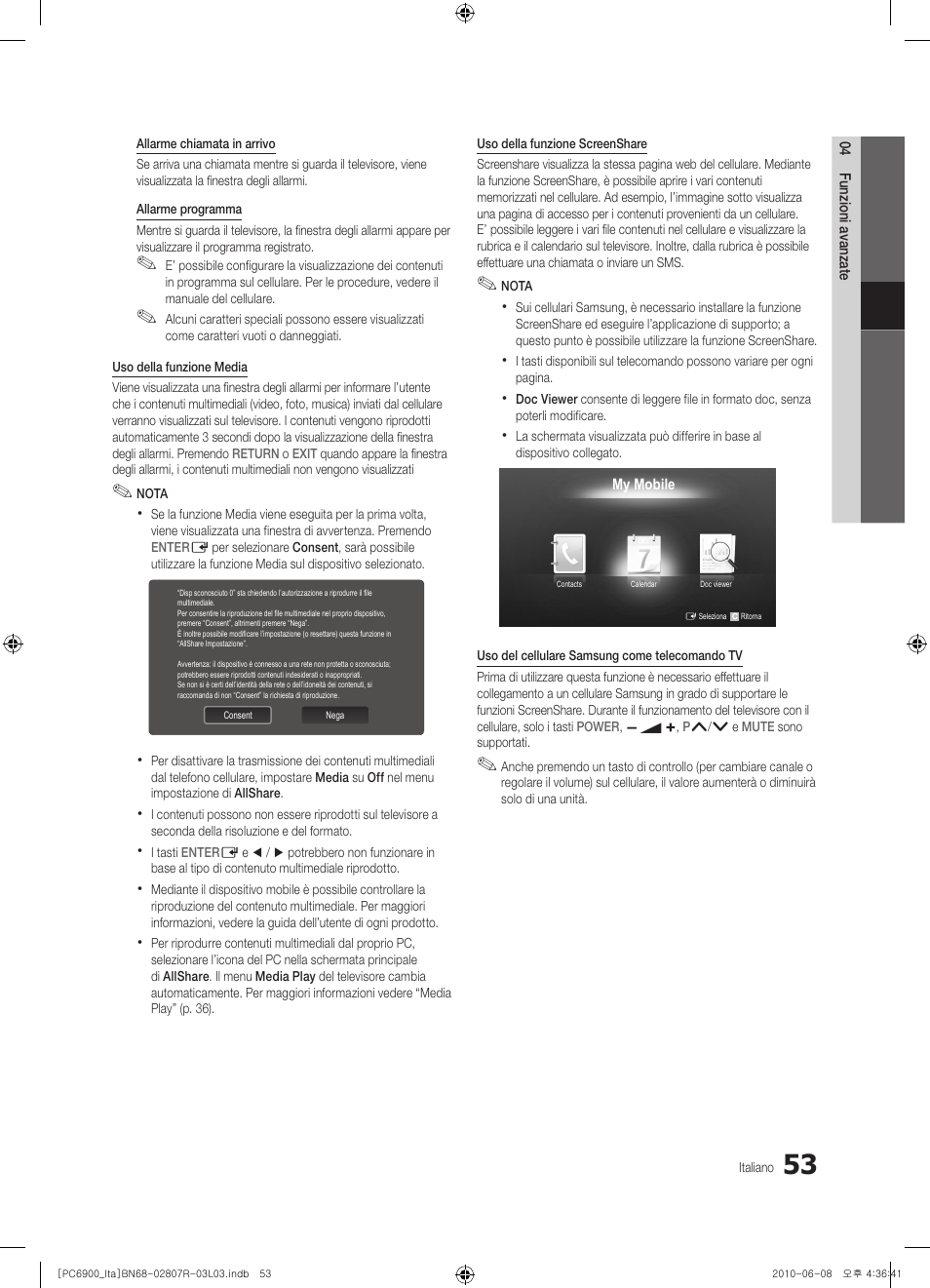 Samsung PS50C6900YP User Manual | Page 115 / 190