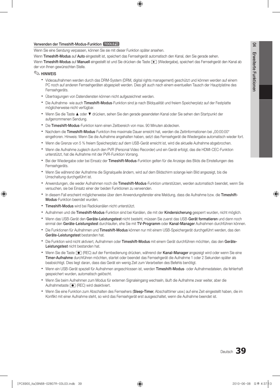 Samsung PS50C6900YP User Manual | Page 165 / 190