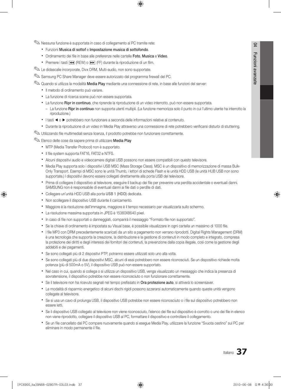 Samsung PS50C6900YP User Manual | Page 99 / 190