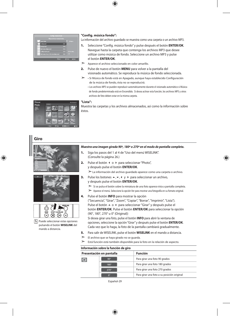 Giro | Samsung LE40M91B User Manual | Page 211 / 320