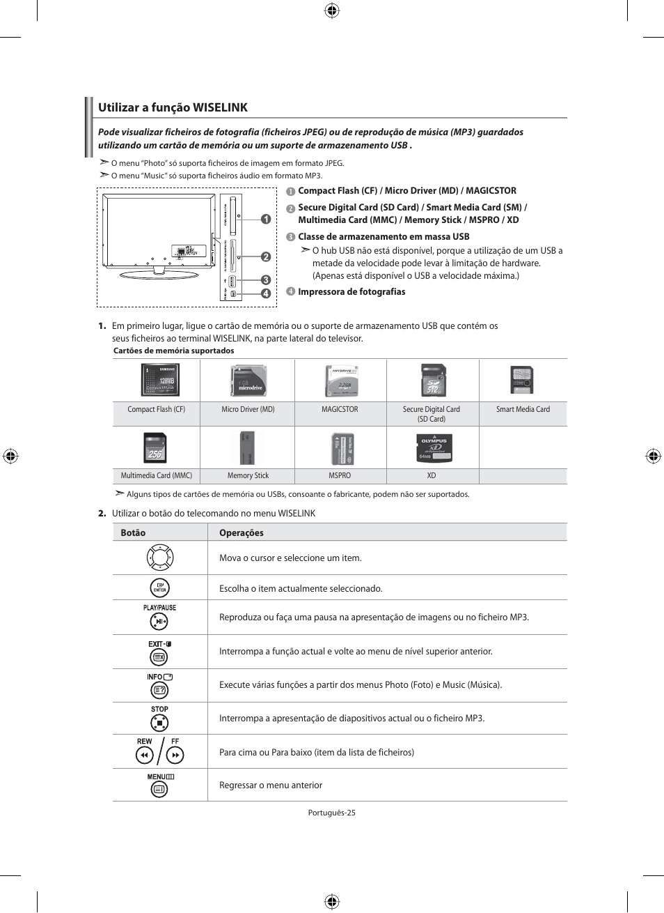 Utilizar a função wiselink | Samsung LE40M91B User Manual | Page 252 / 320