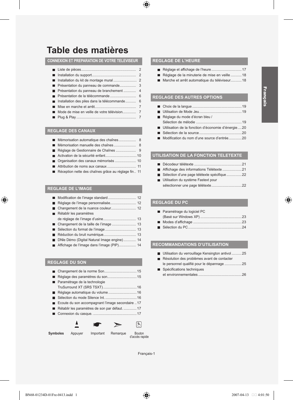 Samsung LE32S62B User Manual | Page 29 / 187