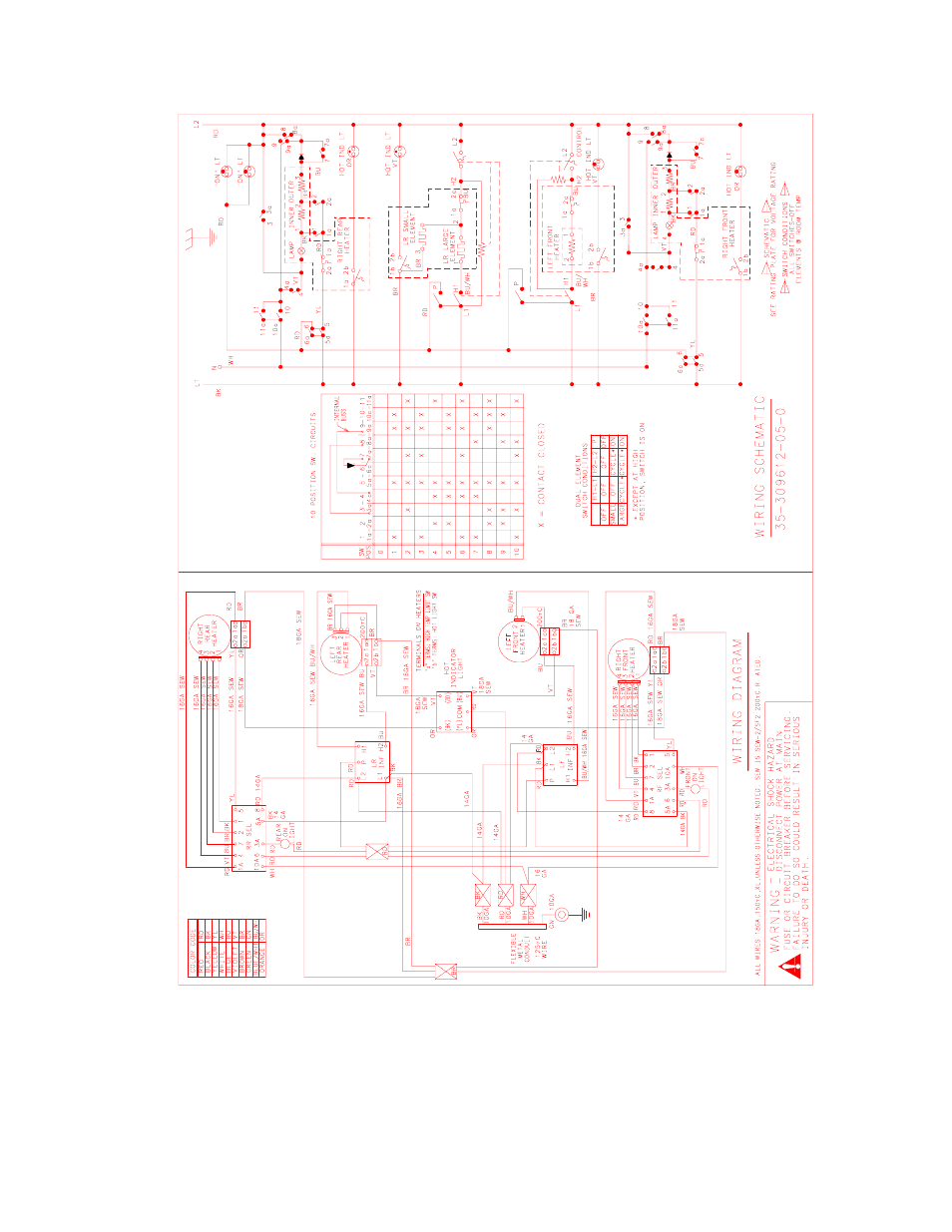 Wiring diagram and schematics | Amana AK2T30/36E1/W1 User Manual | Page 40 / 47