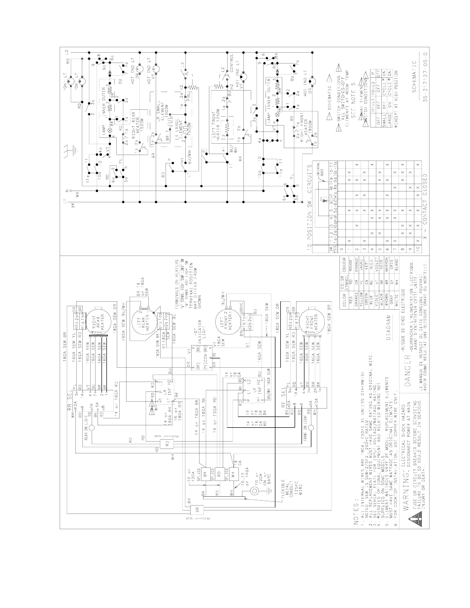 Wiring diagram and schematics | Amana AK2T30/36E1/W1 User Manual | Page 44 / 47
